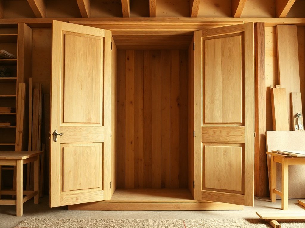 Tủ Quần Áo Tại Thủ Đức Giá Rẻ – Chất Lượng Không Hề Rẻ Kết cấu mộng âm dương khung tủ gỗ tự nhiên chưa lắp cánh