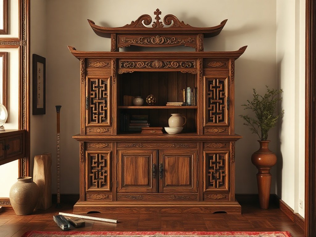 Kích thước tủ thờ chuẩn phong thủy thước Lỗ Ban