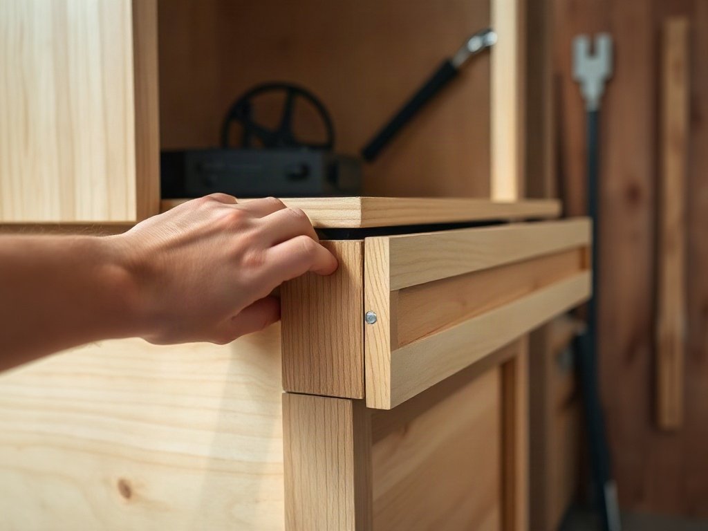 Tủ quần áo gỗ công nghiệp giá rẻ bền đẹp cho mọi gia đình Kiểm tra chất lượng ray trượt và cạnh tủ trước khi mua tủ gỗ công nghiệp