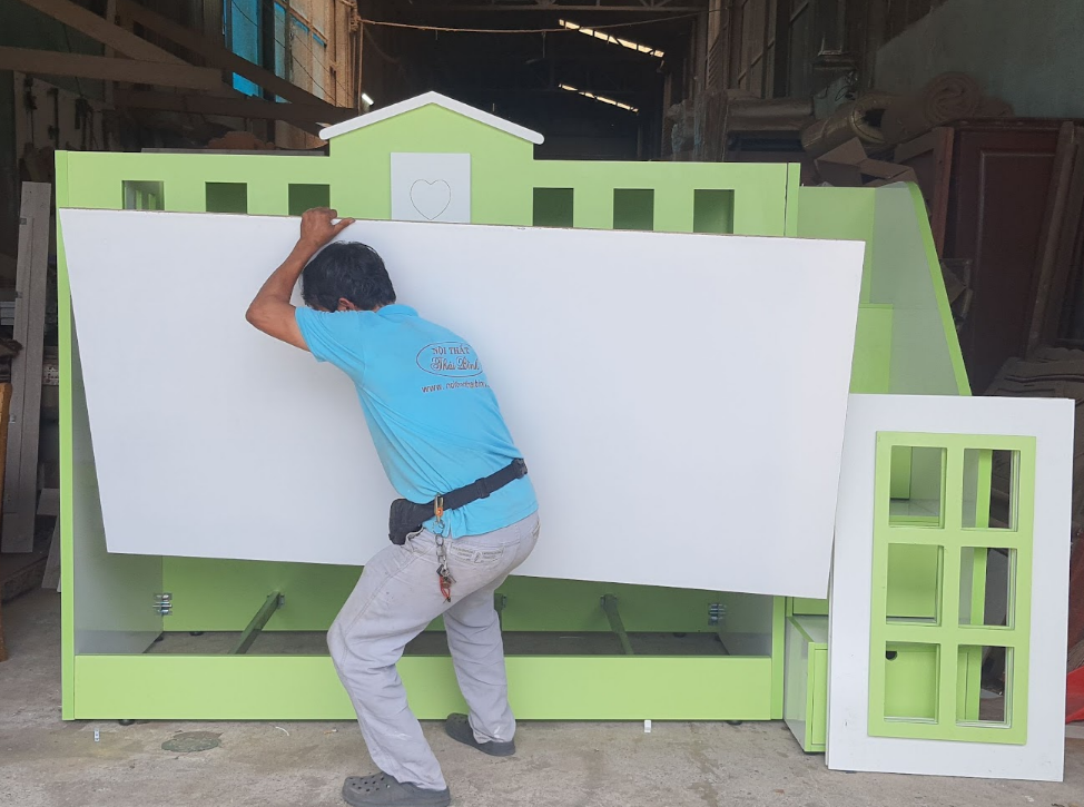 Giường gỗ kiểu dạt phản MS 3456