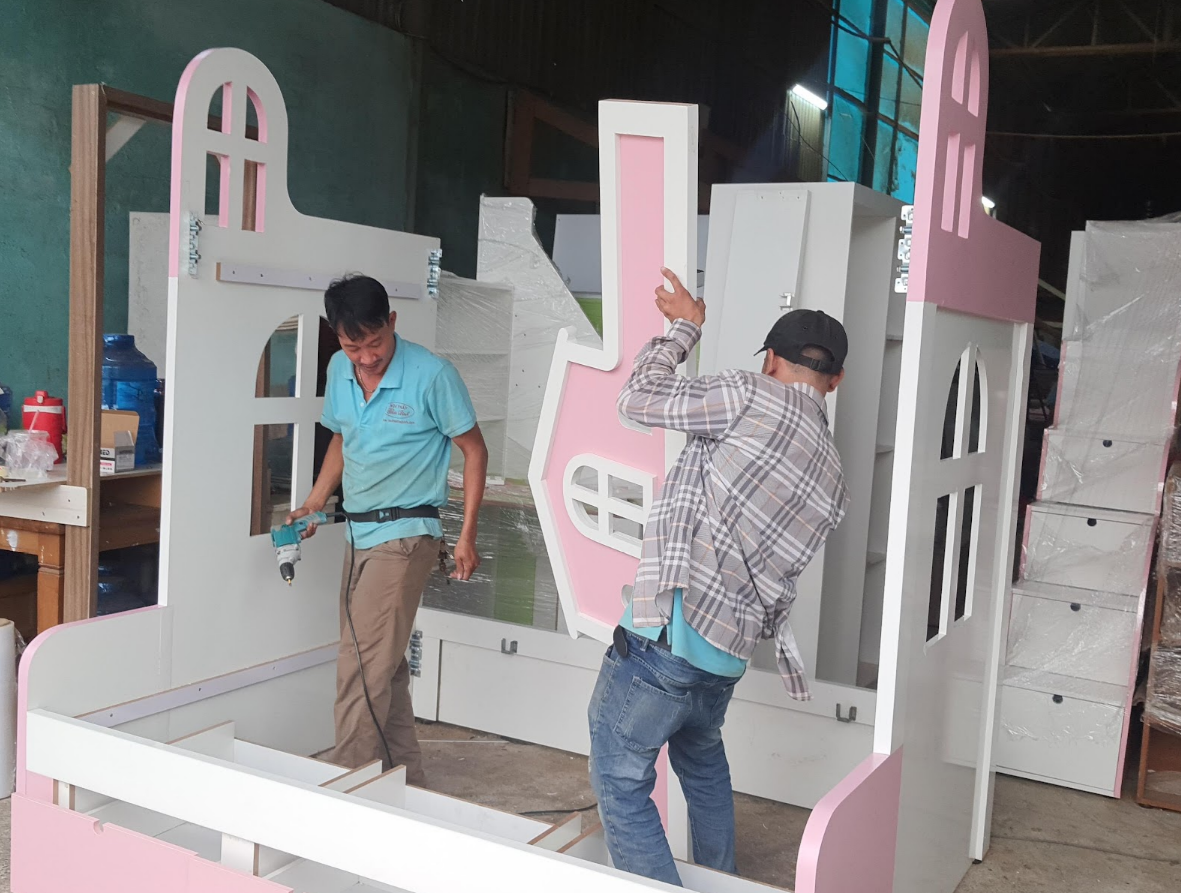 Giường gỗ kiểu dạt phản MS 3456 Giường gỗ kiểu dạt phản MS 3456
