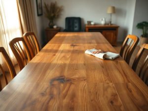 Mẹo làm mới bàn ăn gỗ không tốn kém giúp mặt bàn sáng bóng trở lại