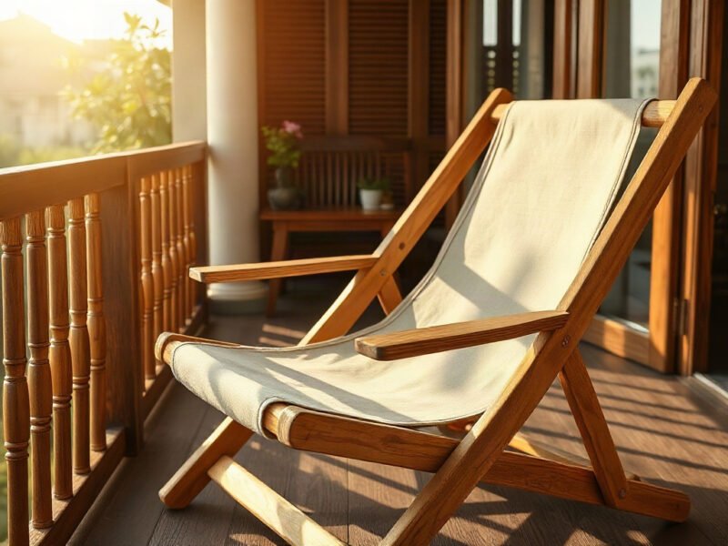Mua ghế bố đẹp tại quận 3 với khung gỗ tự nhiên và vải bố dày dặn