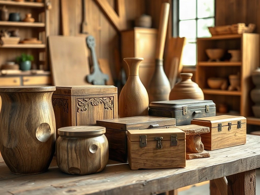 Địa chỉ sỉ đồ trang trí nội thất uy tín và chất lượng nhất Nhóm khay và hộp gỗ chạm khắc dùng làm mẫu sỉ đồ trang trí nội thất