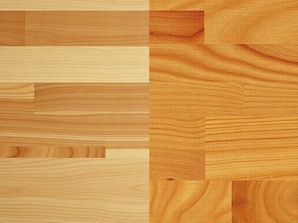 So sánh cận cảnh vân gỗ tự nhiên và gỗ công nghiệp