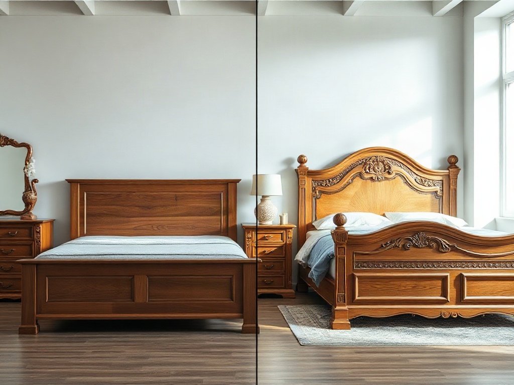 So sánh nội thất phòng ngủ giá rẻ và nội thất phòng ngủ cao cấp