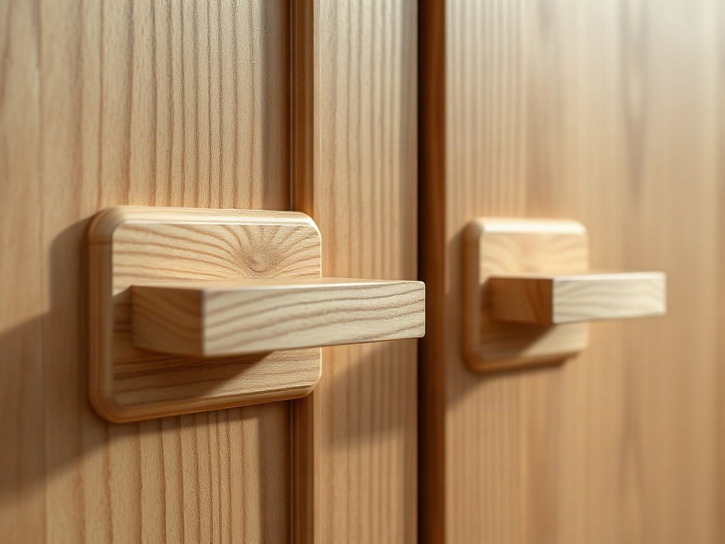 5 Bước Chọn Tủ Quần Áo Theo Chiều Cao Chuẩn Nhất Tay nắm tủ quần áo gỗ tự nhiên kiểu âm và kiểu nổi