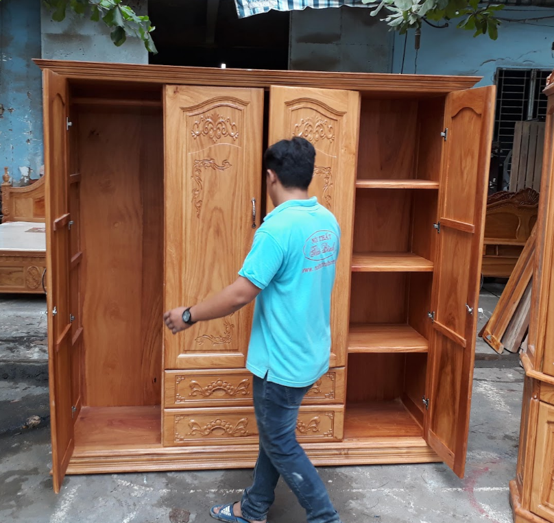 Bộ salon gỗ sồi gỗ tự nhiên MS 3265