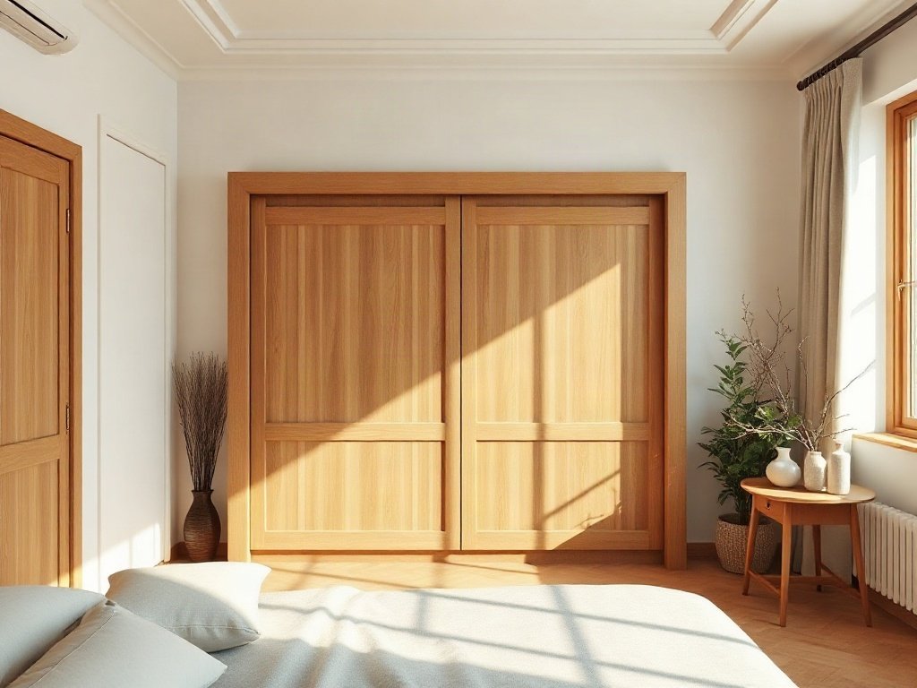 Tủ quần áo cửa lùa tại TPHCM đẹp sang Tủ quần áo cửa lùa gỗ tự nhiên lắp đặt trong phòng ngủ Việt Nam