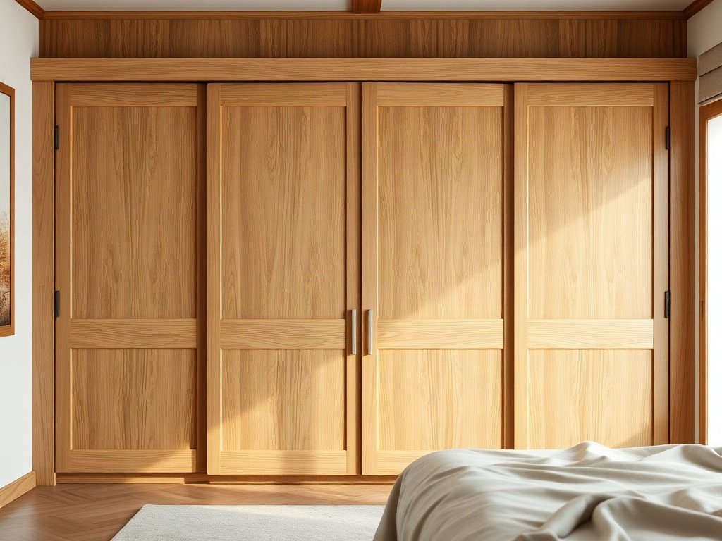 5 Cách Sắp Xếp Tủ Quần Áo Hút Tài Lộc Chuẩn Phong Thủy Tủ quần áo gỗ tự nhiên hợp phong thủy phòng ngủ