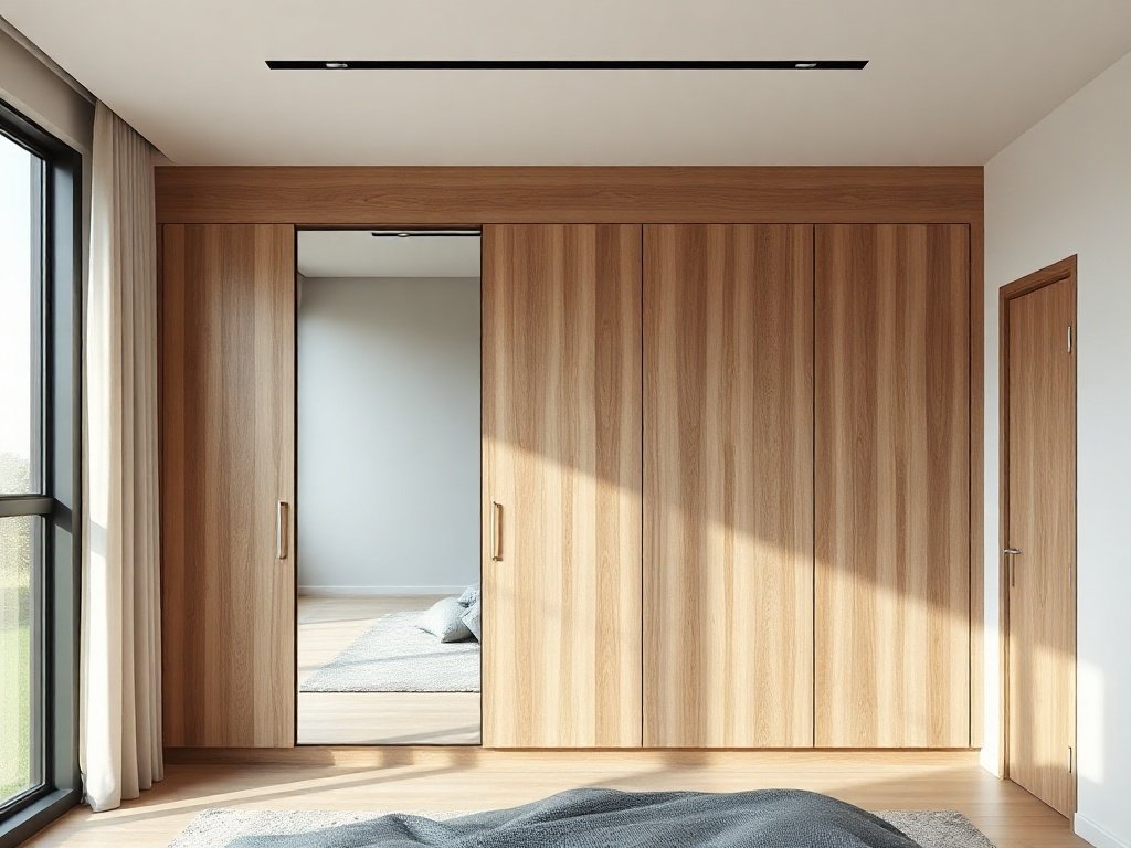 Tủ Quần Áo Tại Thủ Đức Giá Rẻ – Chất Lượng Không Hề Rẻ Tủ quần áo kịch trần gỗ tự nhiên có cánh gương trong phòng ngủ