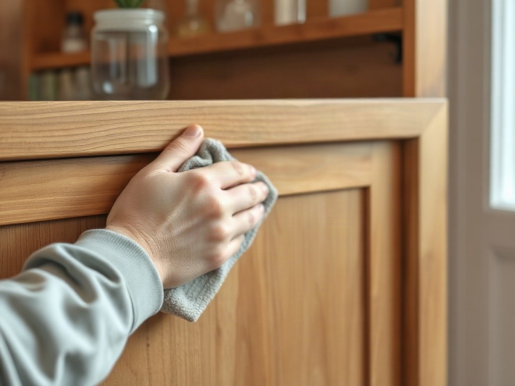 Vệ sinh bảo quản bề mặt gỗ tủ quầy bar sang trọng