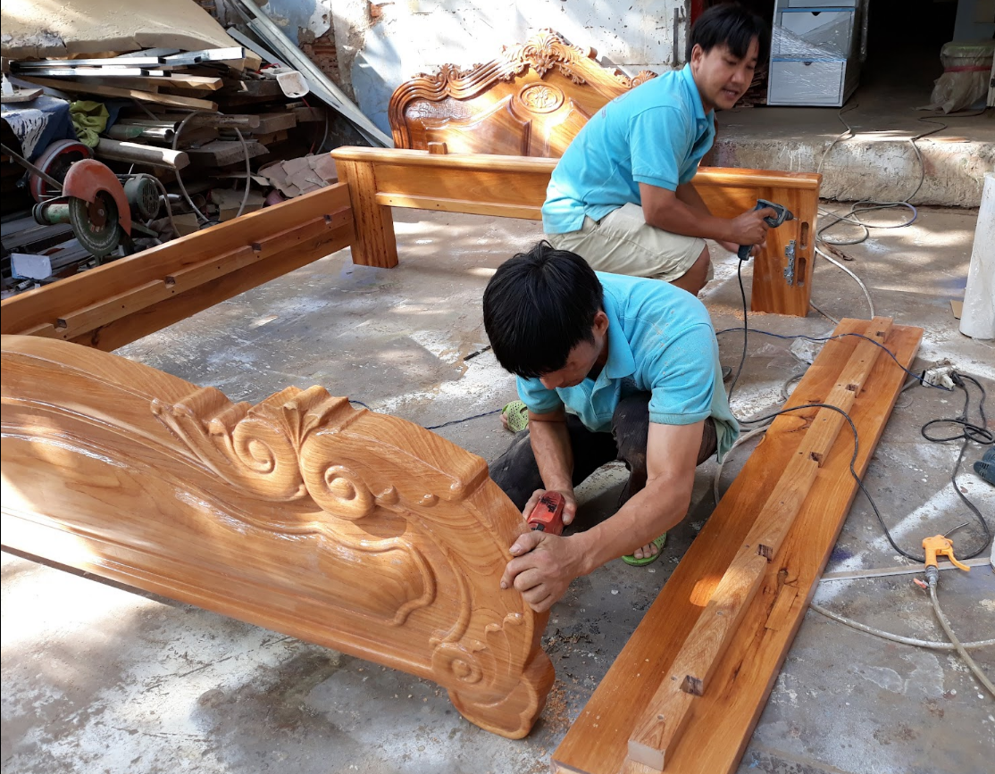 Bộ bàn ăn gỗ sồi 6 ghế MS 3098