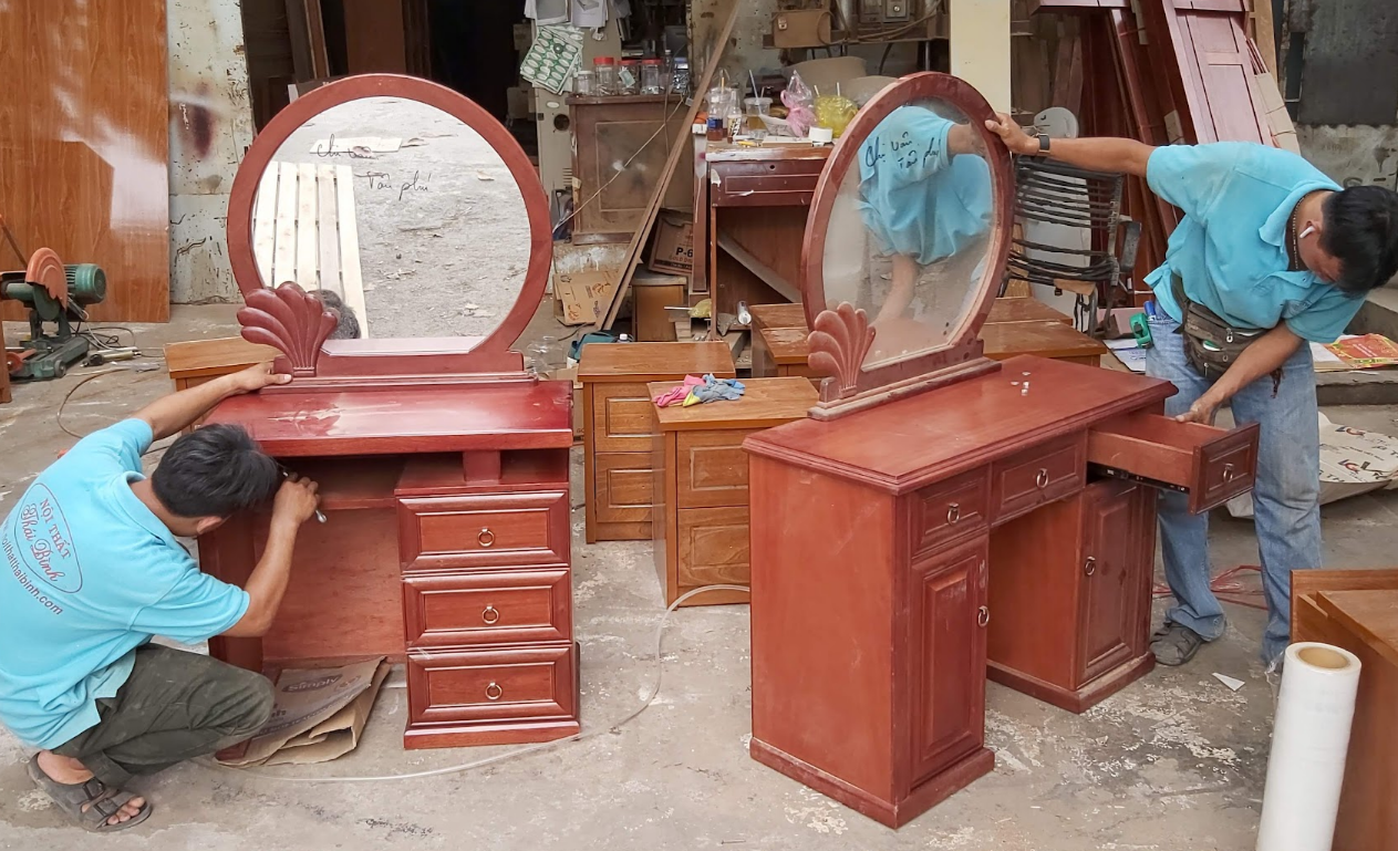 Bàn ghế salon gỗ phòng khách MS 3473