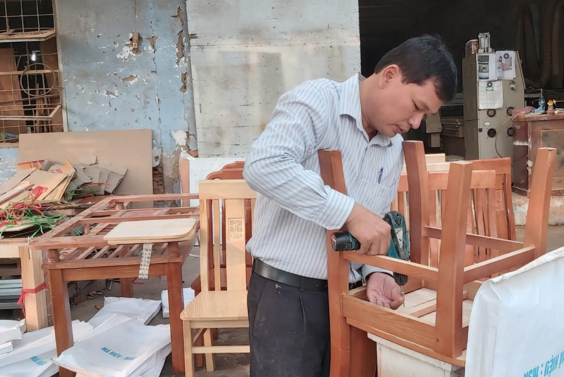 Bộ bàn ăn gỗ sồi 6 ghế MS 3098