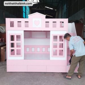 Giường tầng trẻ em hình ngôi nhà