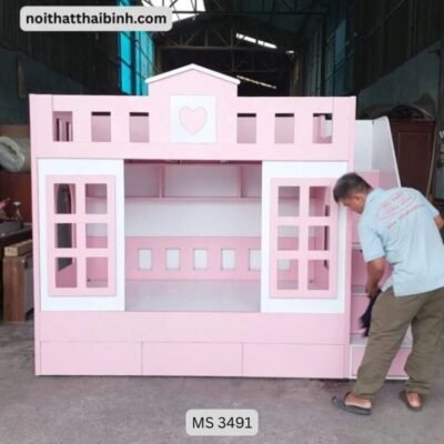 Giường tầng trẻ em hình ngôi nhà