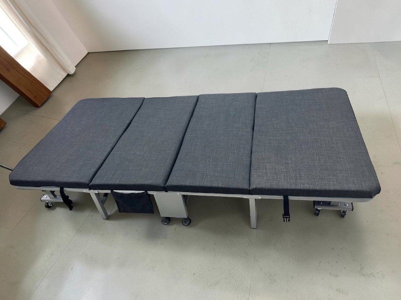 Giường xếp gấp gọn sơn tỉnh điện 70cm MS 3492 - Giá tốt TPHCM Khung sắt giường xếp sơn tỉnh điện cận cảnh