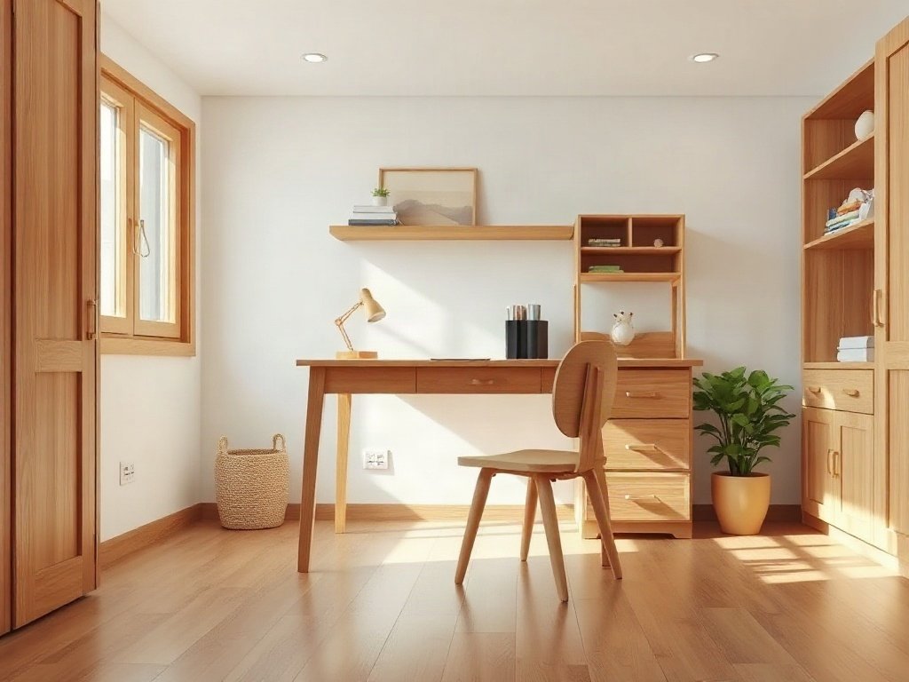 Bàn học gỗ tự nhiên đúng kích thước tránh sai lầm khi chọn bàn học