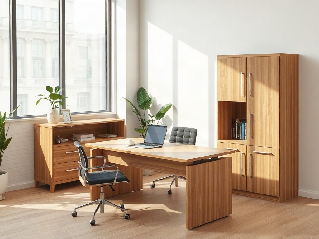 6 bàn làm việc giám đốc cao cấp cho lãnh đạo thành đạt Bàn làm việc giám đốc chữ L kèm tủ hồ sơ đặt góc phòng hiện đại