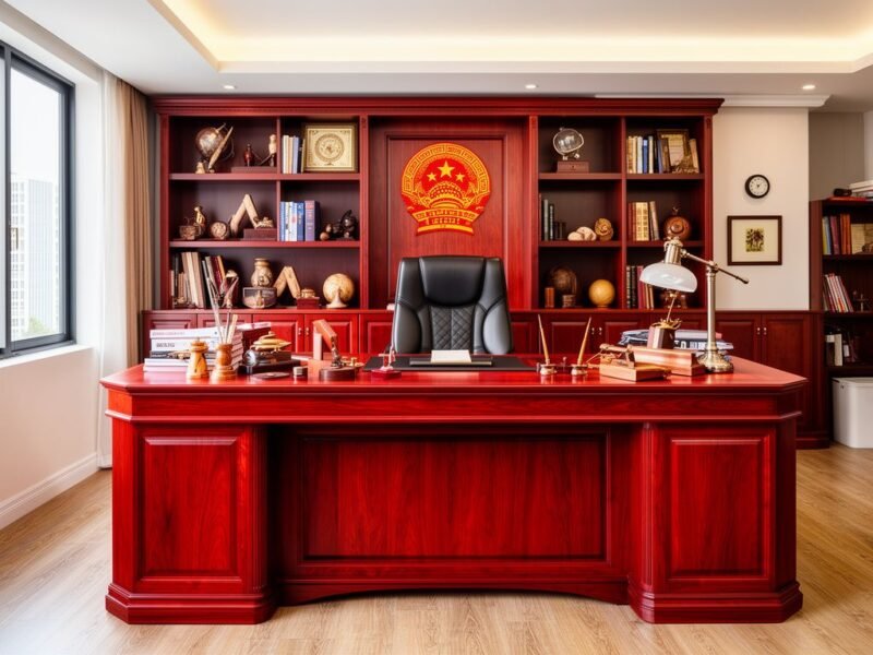 Bàn Làm Việc Giám Đốc Gỗ Gõ Đỏ Đẳng Cấp - Chuẩn Phong Thủy Bàn làm việc giám đốc gỗ gõ đỏ đẳng cấp chạm khắc tinh xảo