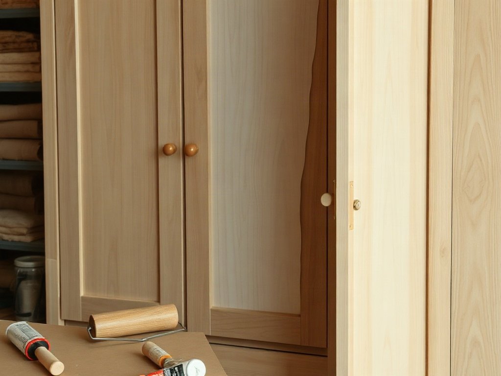 Bọc veneer tủ gỗ cũ nâng cấp thẩm mỹ