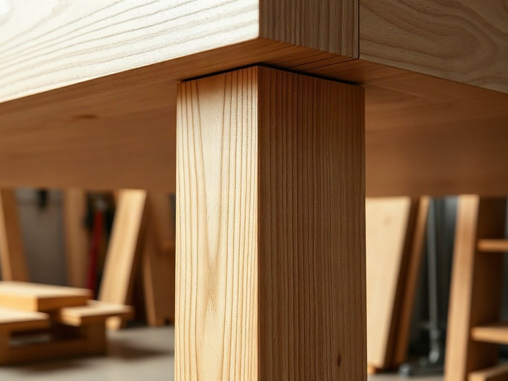 Địa điểm mua quầy lễ tân quận 5 giá tốt và uy tín Cận cảnh mối mộng ghép chân quầy lễ tân gỗ chắc chắn bền lâu