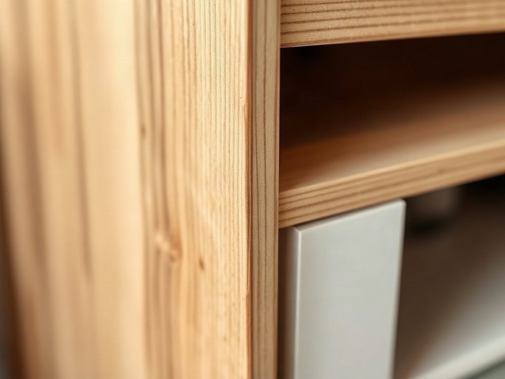 Kệ Tivi Gỗ MDF Phối Màu Gỗ Và Trắng: Chọn Sao Cho Chuẩn Cạnh kệ tivi gỗ MDF thể hiện chất liệu và lớp phủ bề mặt