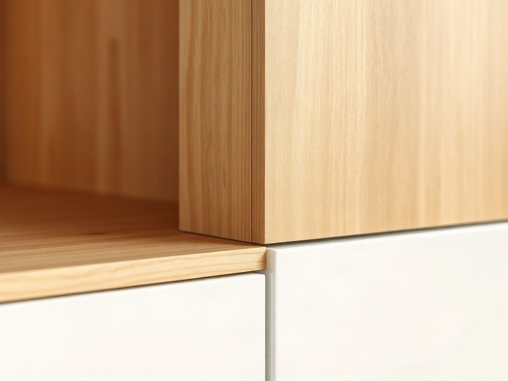Kệ Tivi Gỗ MDF Phối Màu Gỗ Và Trắng: Chọn Sao Cho Chuẩn Chi tiết mối ghép kệ tivi gỗ MDF phối màu gỗ và trắng