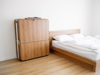 Giường gấp thông minh chất lượng gấp gọn sát tường phòng ngủ