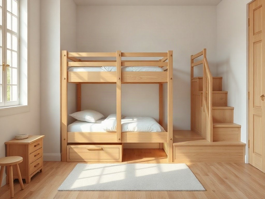 7 Lời khuyên để mua giường tầng chất lượng tốt Giường tầng đẹp bố trí gọn cho phòng ngủ diện tích nhỏ