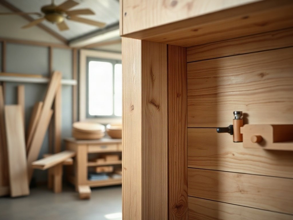 Kết cấu mối mộng gỗ tự nhiên bên trong khung giường tầng