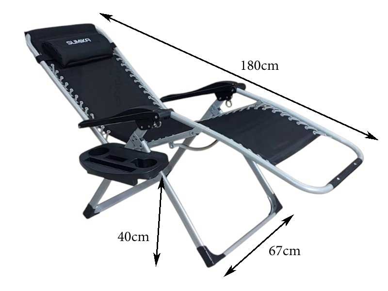 kích-thước-ghế-xếp-thư-giãn-Sumika-lưới-đen-khung-xám