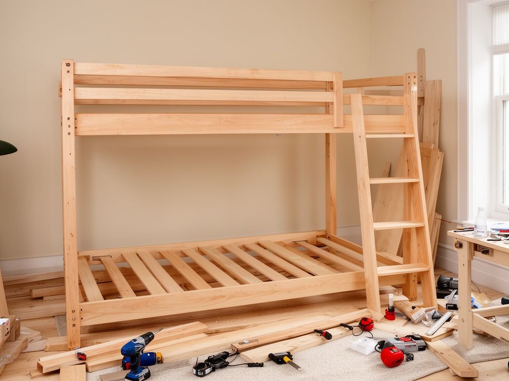 Báo Giá Giường Tầng Trẻ Em Gỗ Cao Su Mới Nhất 2026 Lắp đặt giường tầng gỗ cao su tận nhà cho khách hàng
