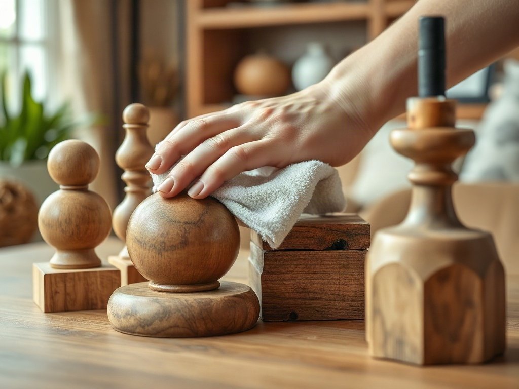 Lau chùi bảo quản đồ trang trí nội thất gỗ tự nhiên đúng cách
