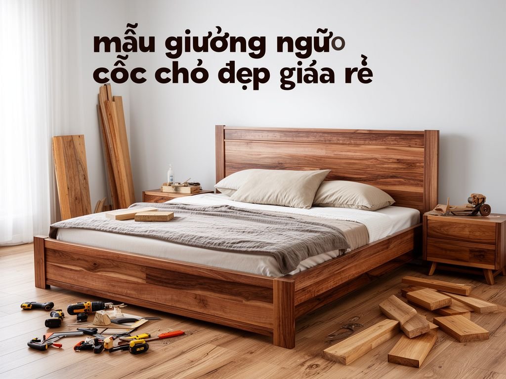 Mẫu Giường Ngủ Gỗ Óc Chó Đẹp Giá Rẻ Đáng Mua Nhất 2026 Mẫu giường ngủ gỗ óc chó đẹp giá rẻ phòng ngủ hiện đại