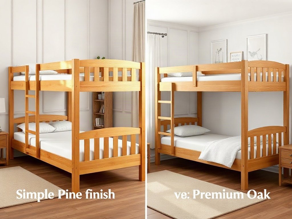 So sánh giường tầng cho bé giá rẻ và giường tầng cao cấp
