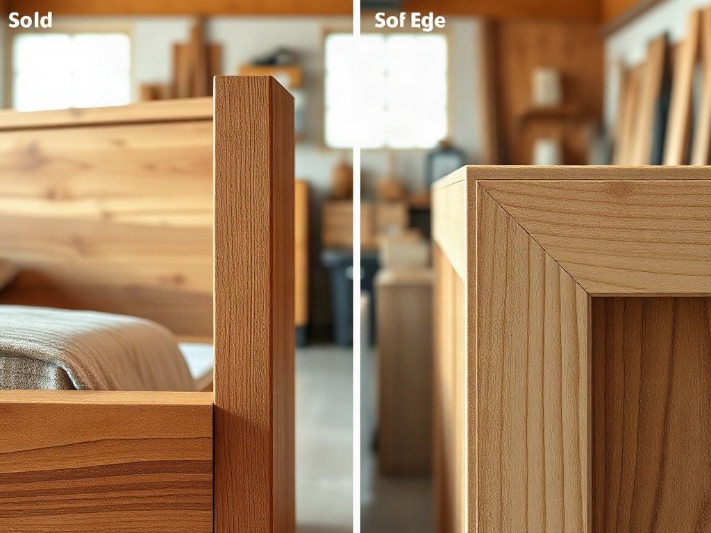 Bộ phòng ngủ gỗ So sánh kết cấu gỗ tự nhiên và ván công nghiệp trên tủ áo