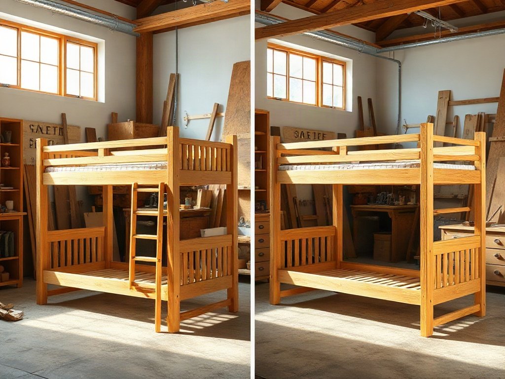 Giường tầng người lớn 1m6 chắc chắn tiện lợi So sánh khung giường tầng giá rẻ và giường tầng cao cấp