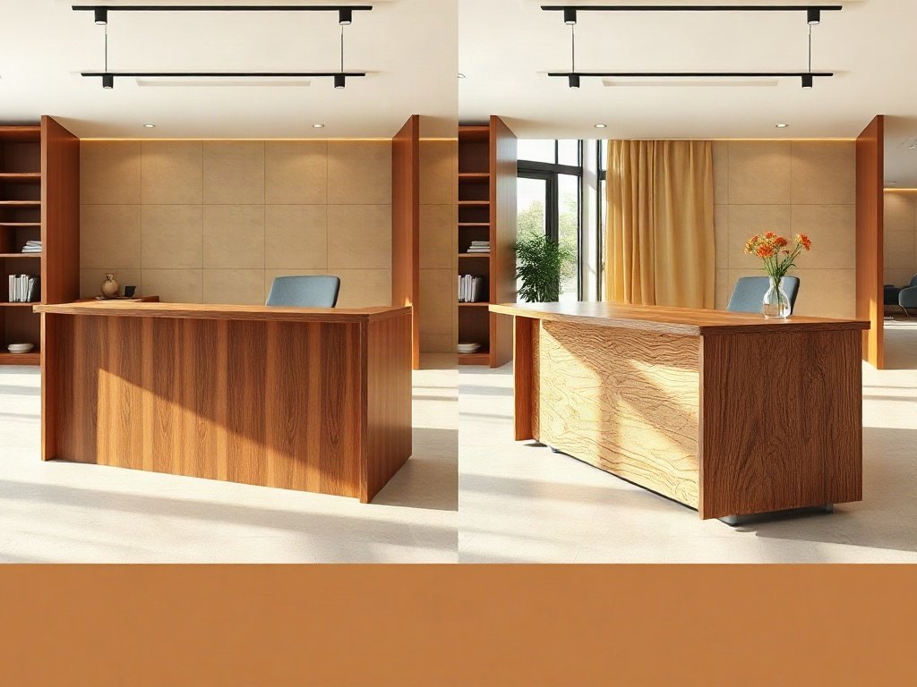 Địa điểm mua quầy lễ tân quận 5 giá tốt và uy tín So sánh quầy lễ tân giá rẻ và quầy lễ tân cao cấp gỗ thật