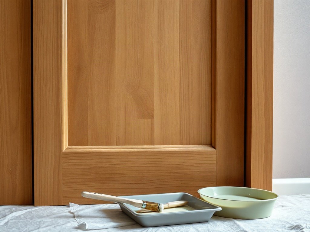 Sơn lại tủ quần áo cũ bằng sơn gỗ tự nhiên