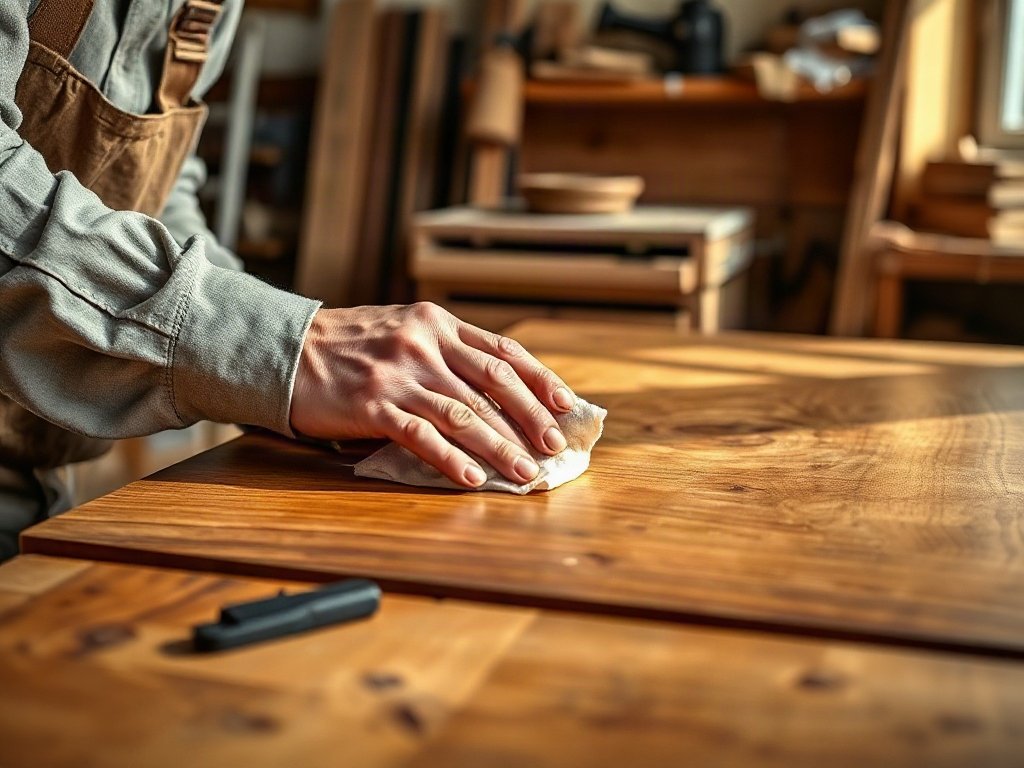 Địa chỉ bán bàn ăn gỗ quận 3 đẹp và đa dạng mẫu mã Thợ mộc lau dầu bảo dưỡng mặt bàn ăn gỗ tự nhiên đúng cách