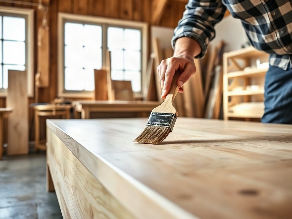 7 Lời khuyên để mua giường tầng chất lượng tốt Thợ mộc phủ sơn PU bảo vệ bề mặt giường tầng gỗ