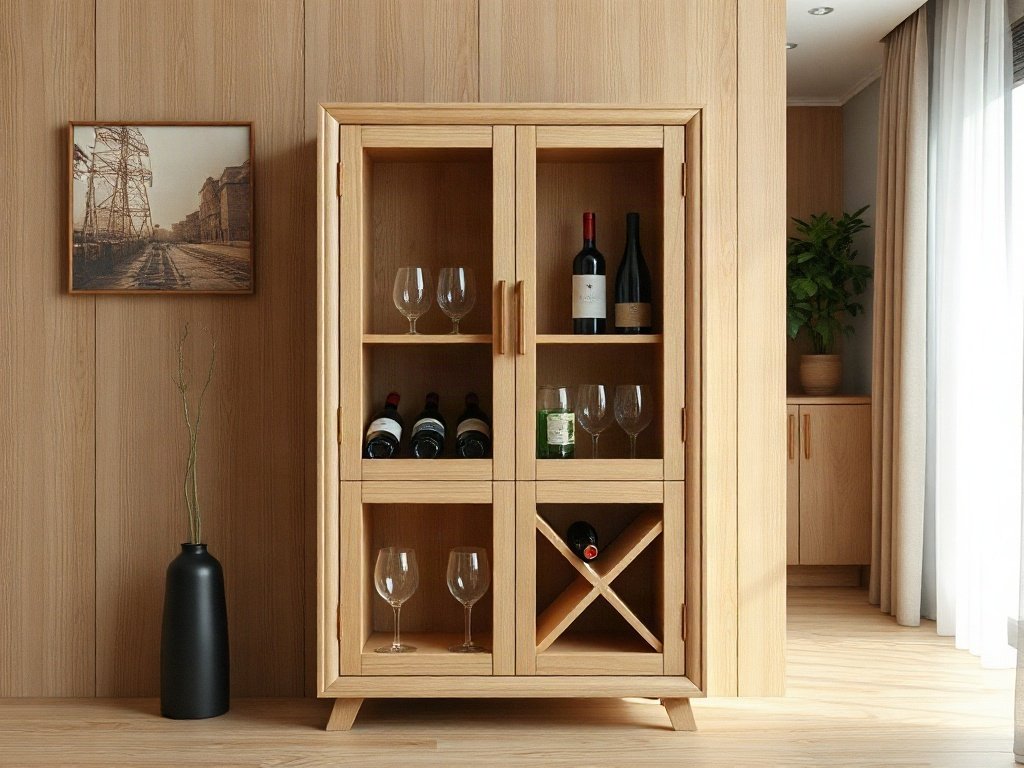 Tủ rượu tiết kiệm nhỏ gọn cho không gian sống