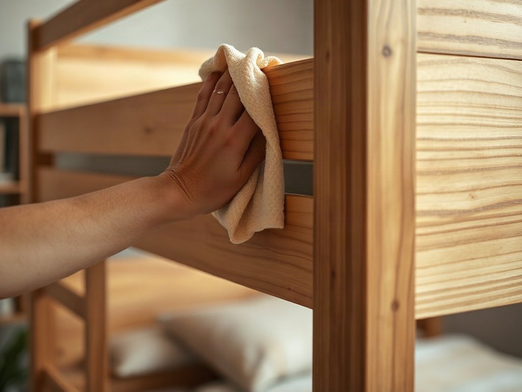 10 điều cần lưu ý khi mua giường tầng cho bé Vệ sinh bề mặt gỗ tự nhiên của giường tầng cho bé đúng cách