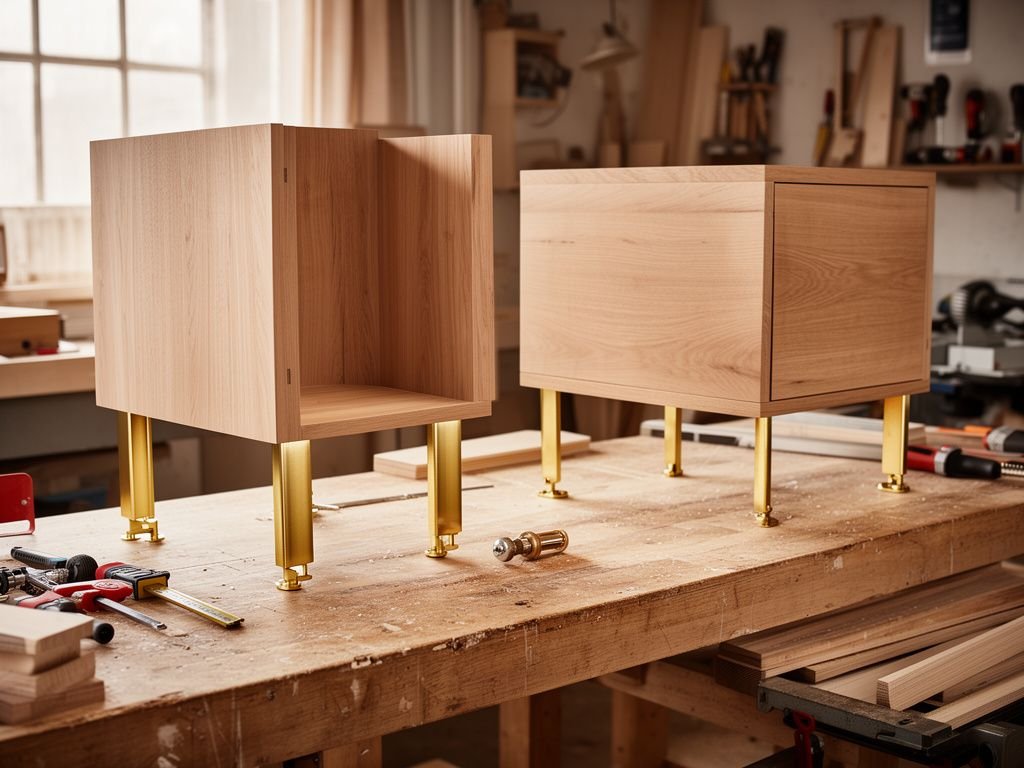 Kệ Tivi MDF Chân Inox Mạ Vàng Sang Trọng Cho Phòng Khách Xưởng gia công kệ tivi MDF chân inox mạ vàng theo yêu cầu