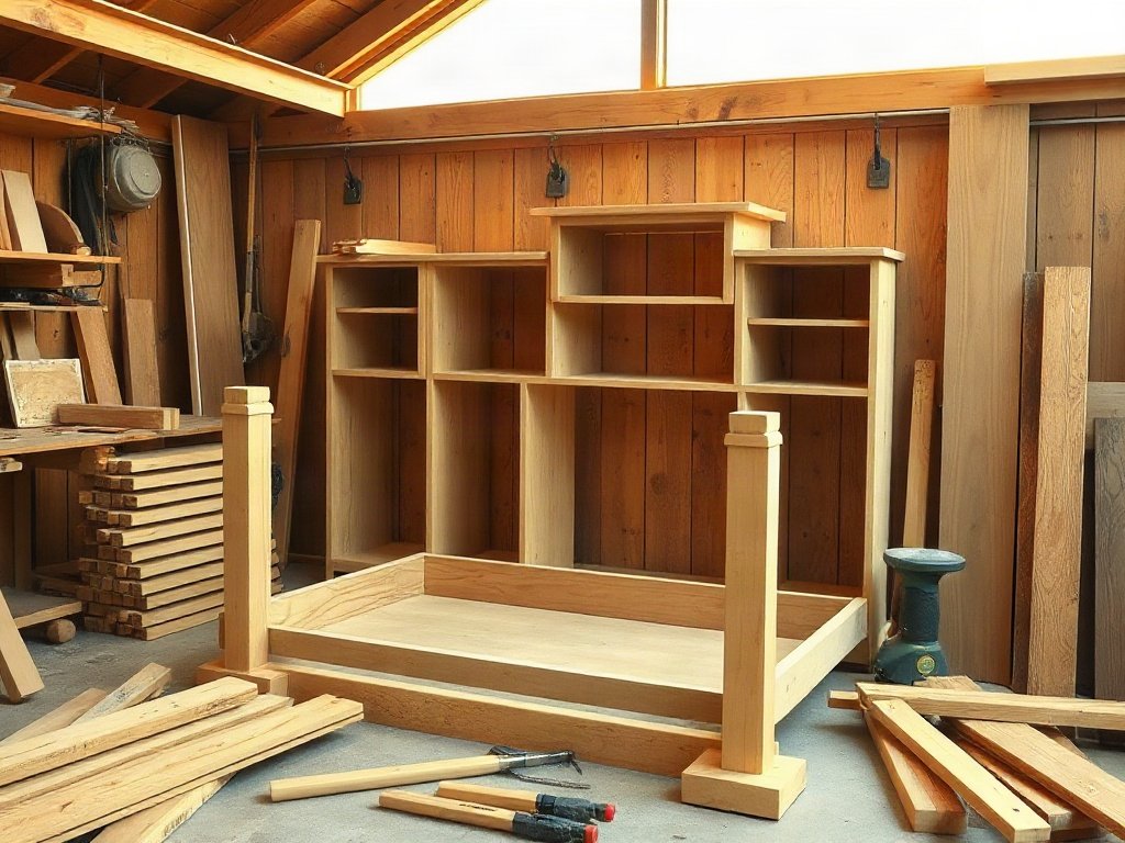 Xưởng mộc chế tác bàn làm việc giá rẻ từ gỗ tự nhiên