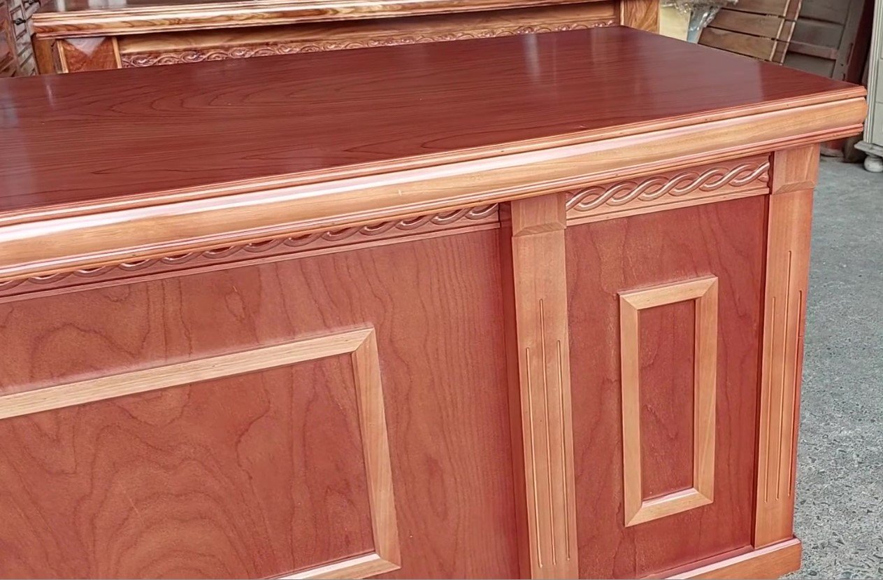 Bàn giám đốc gỗ tự nhiên MS 3060 – Thiết kế đẳng cấp cho văn phòng Bàn giám đốc gỗ tự nhiên MS 3060