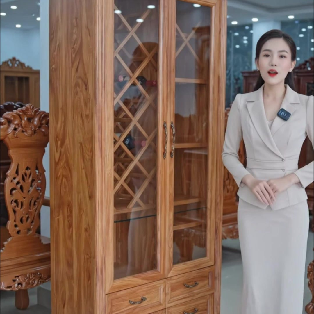 5 Bí Quyết Chọn Tủ Rượu Gỗ Hợp Phong Thủy, Đẹp Và Sang Trọng Chọn tủ rượu gỗ hợp phong thủy theo màu sắc nội thất