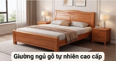 Giường ngủ gỗ tự nhiên